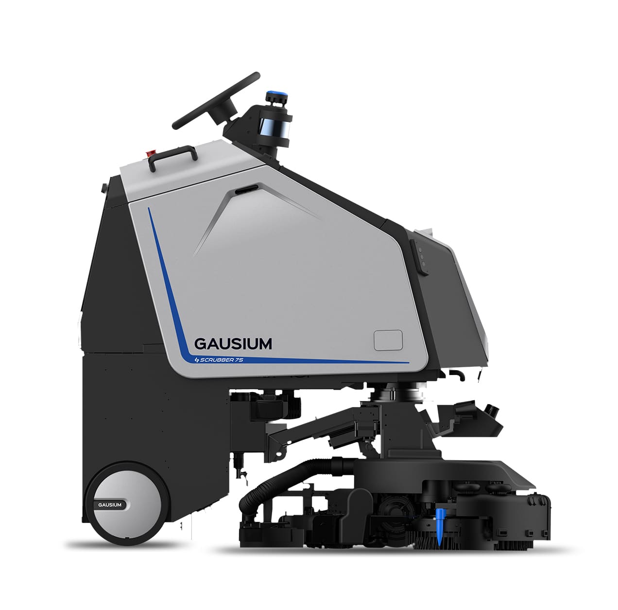 Gausium Scrubber 75 Industrieroboter – Seitenansicht